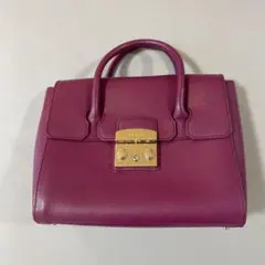 FURLA サッチェル　ハンドバッグ　メトロポリス Furla/フルラ】 メトロポリスS サッチェル ハンドバッグ レザー
