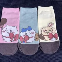 しまむら　ちいかわ　ソックス　３足組　チョコ