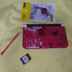 【修繕動作品】Nintendo 3DS XL 赤/白 ポケモンデザイン カスタム