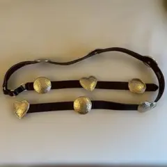 ZARA ハートモチーフ メタルプレート付きレザーベルト