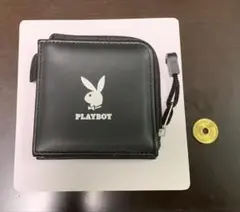 PLAYBOY コインケース　ブラック L字ファスナー