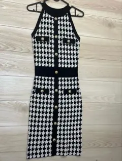 千鳥柄ワンピース キャバドレス