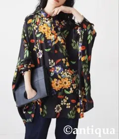 patterntorso 花柄ポンチョ風シャツのサムネイル