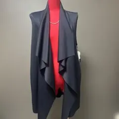 値下げ　新品未使用　ネイビー ジレ　 Lサイズ