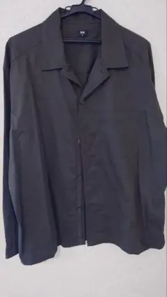 ユニクロ 長袖シャツ(XL) カーキのサムネイル