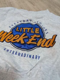 90cm LITTLE WEEKEND トレーナー グレー