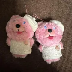 箕面キューズモール　ぬいぐるみ　ラ・ミノール　ピンク　2体