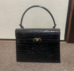 クワンペン　KWANPEN BLACK ポロサス クロコダイル ショルダーバッグ クワンペン KWANPEN BLACK ポロサス クロコダイル ショルダーバッグ