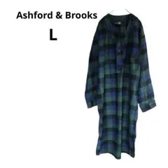 早い者勝ち✨️Ashford & Brooks 【L】チェック柄シャツワンピース