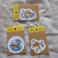 くまのプーさんダイカットステッカー 3枚セット