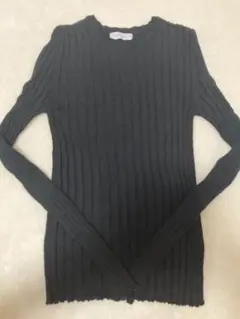 YONFA コットンカシミヤ　リブニット(black)