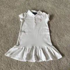 ラルフローレン　双子　ビッグポロワンピース　白