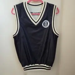 PEARLY GATES Vネックベスト 819 ネイビー ホワイト