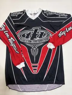 Troy Lee Designs バイクシャツ 黒/赤　ピンストライプのサムネイル