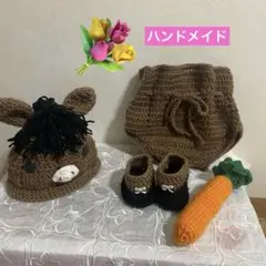 moritan様専用 ハンドメイド　ニューボーンフォト　うまコスチューム