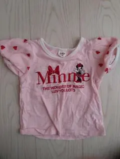 Disney ミニーマウス Tシャツ ピンク 80cm