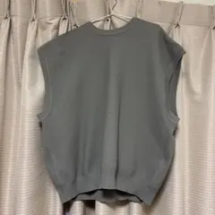CONFIRM ニットベスト グレー M