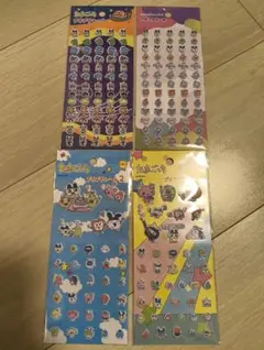 セリア　たまごっちプチプチシール　4種セット