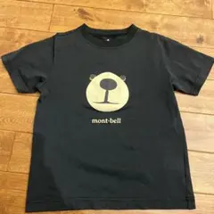 mont-bell クマの顔 Tシャツ 黒