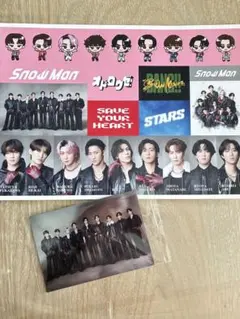 SnowMan 新曲 CD特典 まとめ売り ステッカー&フォトカード（お箸無し）