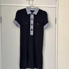 TOMMY HILFIGERネイビー ポロシャツスタイル ミニワンピース 半袖