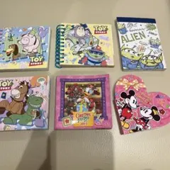 ディズニーメモ帳6種