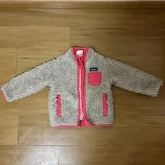 Patagonia フリースジャケット 12-18M ベージュ/ピンク