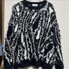 ダメージ加工オーバーサイズニット