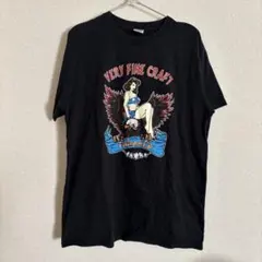 【限定モデル】CALEE (キャリー) ピンナップガール & イーグル Tシャツ