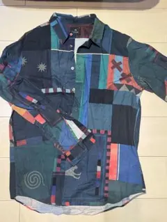 PS Paul Smith パッチワーク 長袖シャツ Mサイズのサムネイル