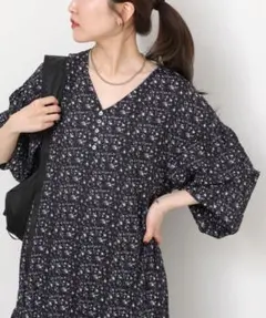 JOURNALSTANDARDrelume フラワークレープギャザーワンピース