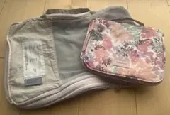 フラワーパターン トラベルポーチ