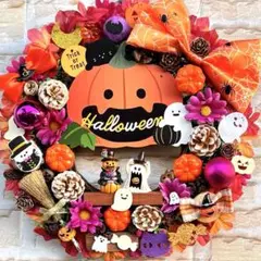 ハロウィン♡フラワーリース