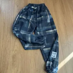 韓国子供服 ♡ ネイビー系チェックパンツ