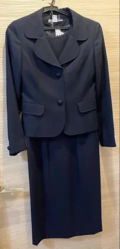 クレージュ　9号　お受験ネイビー　セットアップ　スーツ