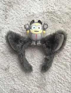 USJ公式 ミニオン 耳付きカチューシャ グレー