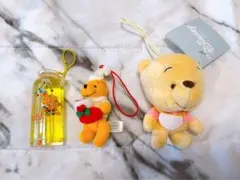 Disney★くまのプーさん クリスマス 赤ちゃん マスコット ぬいぐるみ★