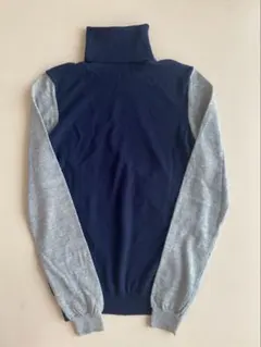 CARVEN タートルネックニット　ネイビー　グレー　ワインレッド