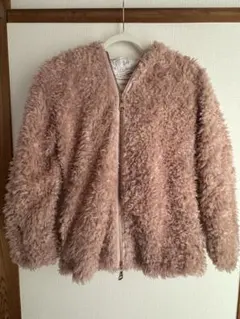 Rady フード付きファーコート ピンク