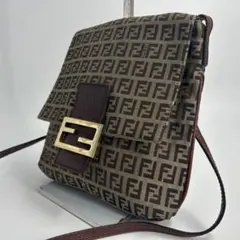 希少モデル フェンディ マンマバケット ズッキーノ ショルダーバッグ ズッカ柄