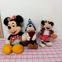 90年代ミニーマウス・ミッキーマウスぬいぐるみセット