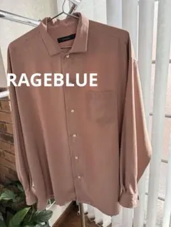 RAGEBLUEベージュ カジュアルシャツ 長袖