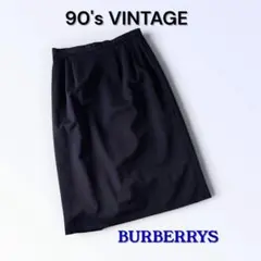 90sビンテージBURBERRY旧タグ膝下丈フォーマルスカート正規品バーバリーのサムネイル