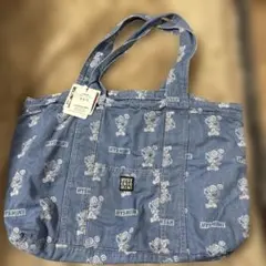 新品未使用 ヒスミニ ANGEL MINI ライトオンデニム トートバッグ