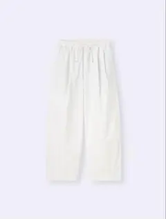 GUバレルレッグプルオンパンツ 01 OFF WHITE XSサイズ