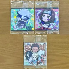 ナルトウエハース2 シール3枚セット URカカシ リン SECヒルゼン班