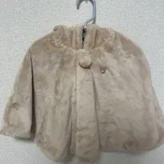 MIKIHOUSE ベージュ フード付きポンチョ