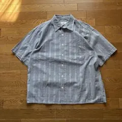 jcrew 90s 半袖 シアサッカー シャツ 巨人タグのサムネイル