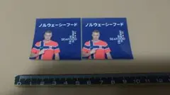 ノルウェー シーフード ハーランド サッカー ステッカー 2枚セット
