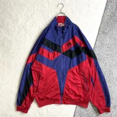 90s　NIKE　トラックジャケット　マルチカラー　サイズL　銀タグ